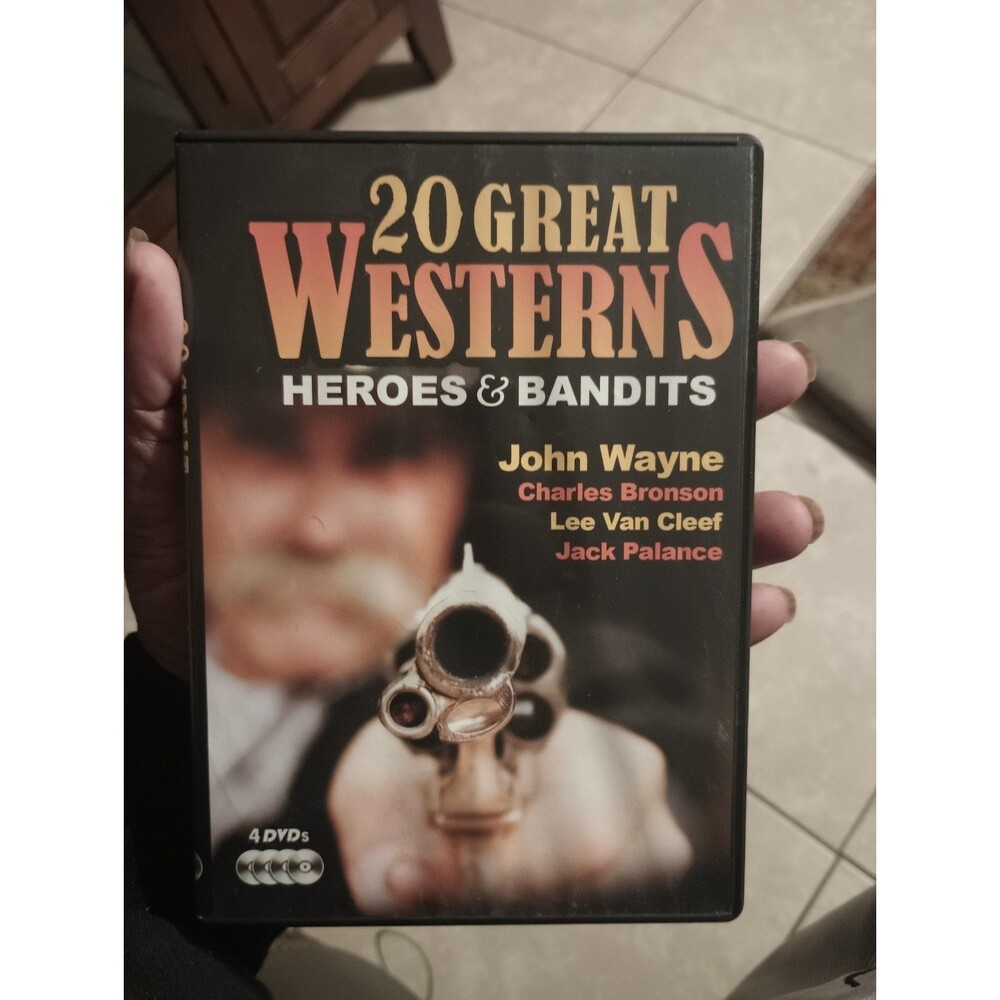 20 Great Westerns: Heroes & Bandits (4 Disc Set) - DVD - GOOD